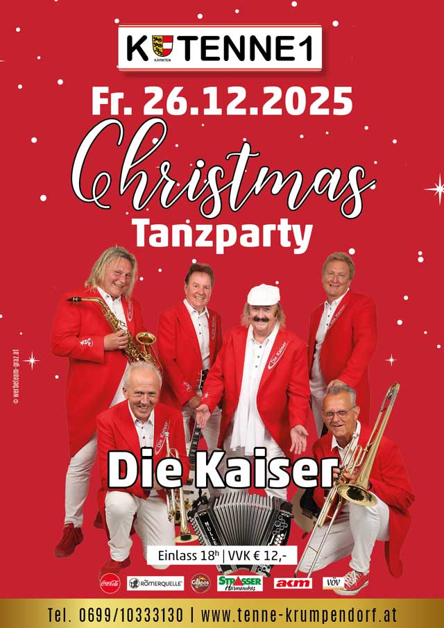 Die Kaiser Christmas-Tanzparty Tenne Krumpendorf