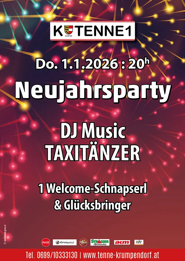 Neujahrsparty Tenne Krumpendorf