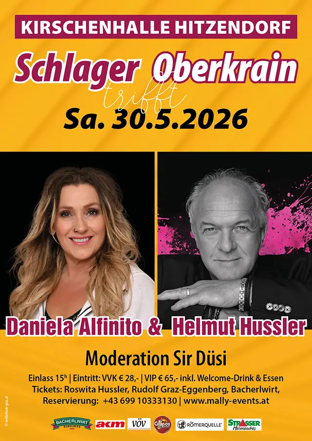 Schlager trifft Oberkrain in der Kirschenhalle