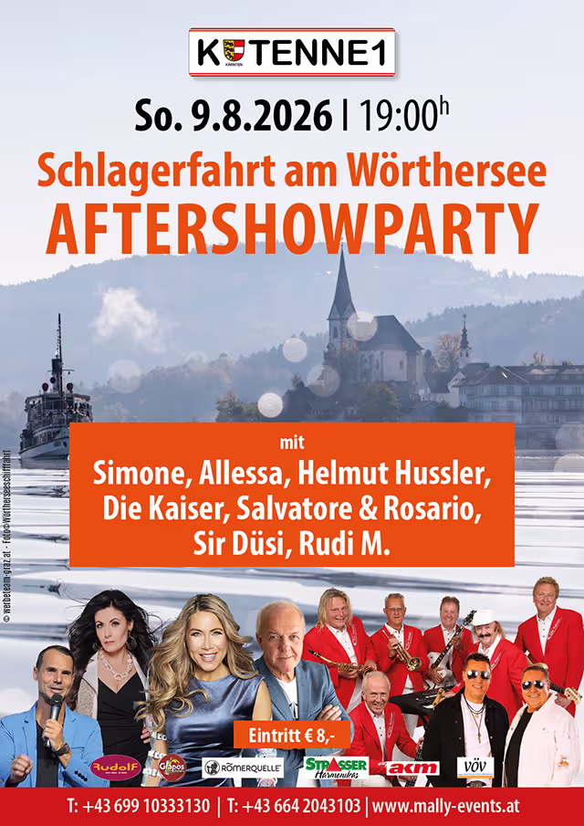 Schlagerfahrt Aftershowparty Tenne Krumpendorf