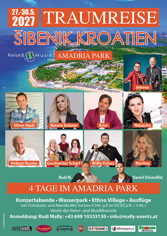 Rudi Mally Musikreise Sibenik Kroatien Amadria Park