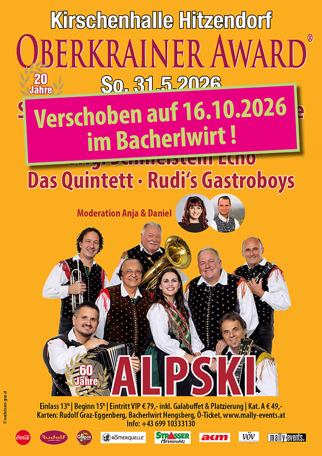 Oberkrainer Award in der Kirschenhalle