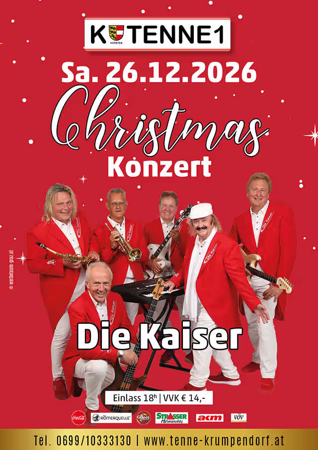 Christmas Konzert mit Die Kaiser Tenne Krumpendorf