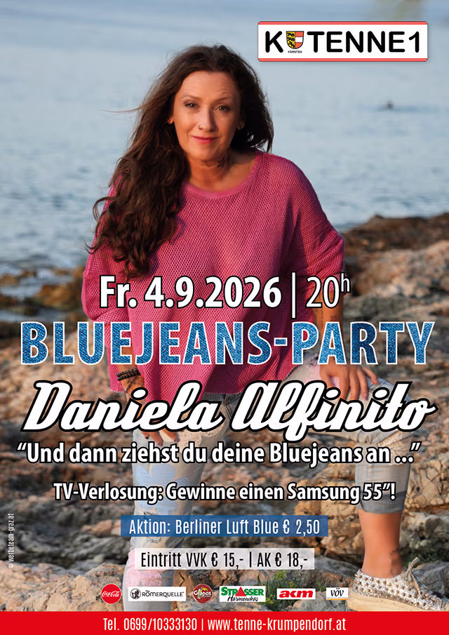 Bluejeans-Party mit Daniela Alfinito Tenne Krumpendorf