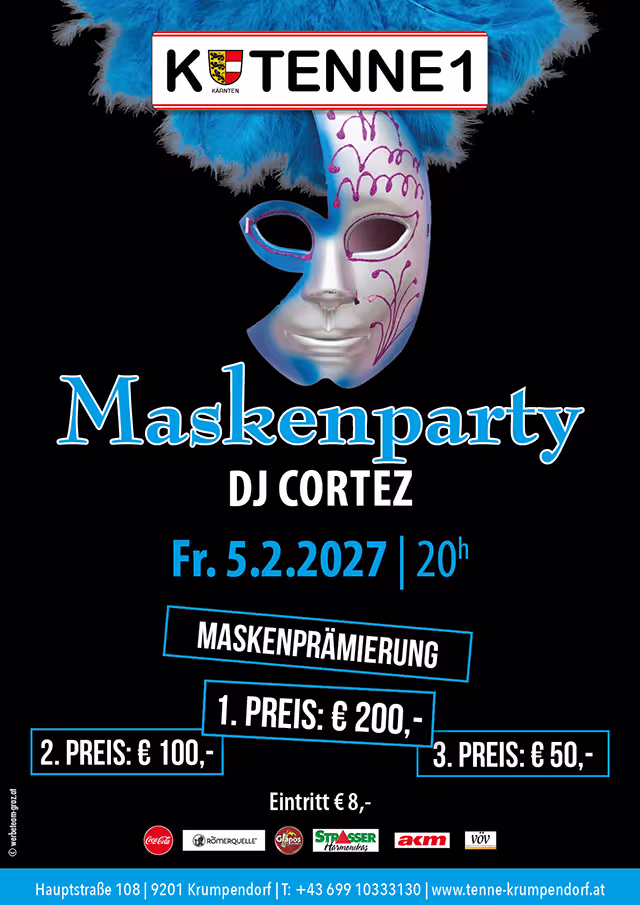 Maskenparty Tenne Krumpendorf